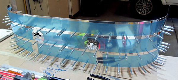 All Canopy Frames Clecoed To Canopy Skin