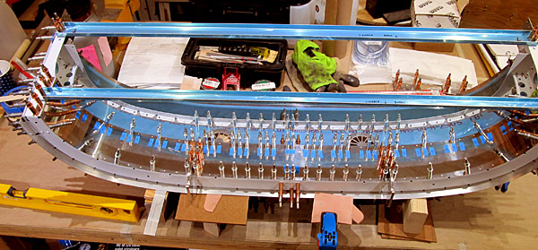 Support Flanges Clecoed Into Place