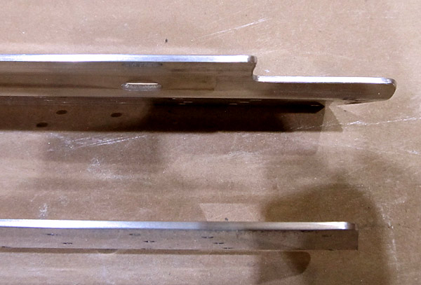 Deburred Aft Canopy Rails