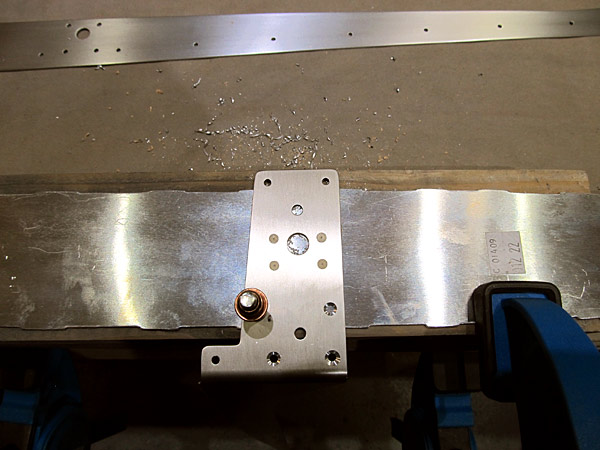 Countersinking Holes In Aft Canopy Rail Flange
