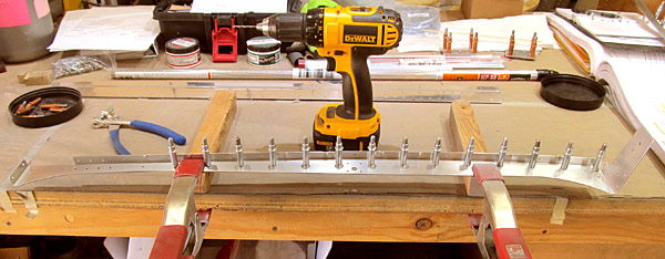 Drill Number 40 Holes Into Aft Canopy Rail Flanges