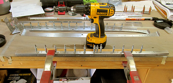 Countersinking Holes In Aft Canopy Rail Angles