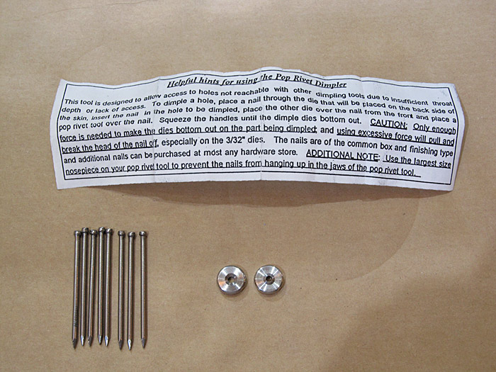 Avery Pop Rivet Dimple Kit