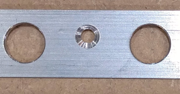 Countersink trailing edge