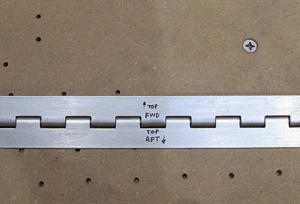 Labeling Elevator Trim Hinge