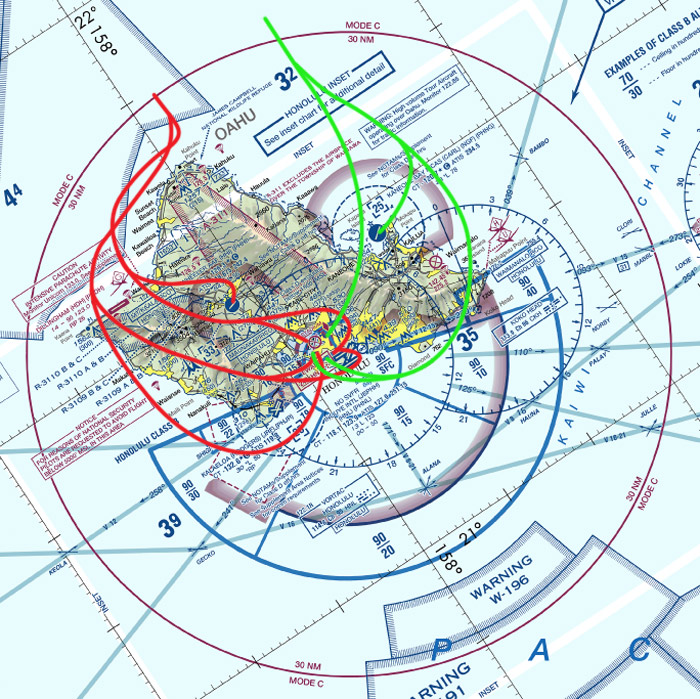 Pearl Harbor Attack Routes