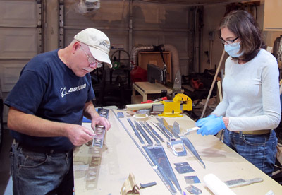 Deburring Rudder parts
